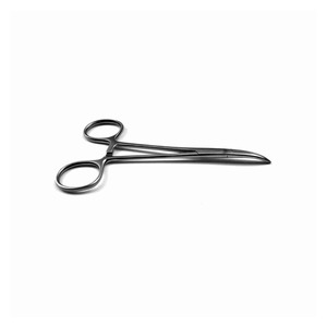 Pince chirurgicale hémostatique incurvée en acier inoxydable à pointe fine pour moustiques, instrument de précision durable à usage manuel - Product Image 4