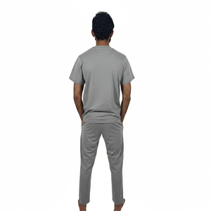 Conjunto de camiseta y pantalón para hombre de alta calidad, nuevo estilo moderno, transpirable, con bolsillos, de gran venta. - Product Image 3