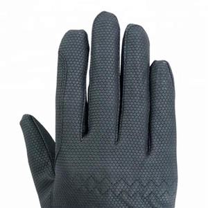 Men's Solid Color Textile Riding Grip Gloves Regular Fit <b>Equestrian</b> Accessories - Product Image 5