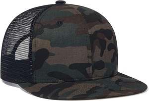 Casquette Trucker Unisexe en Coton Respirant et Imperméable avec Dos en Maille Réglable à 6 Panneaux et Visière Plate – Style Décontracté Hip Hop Quatre Saisons - Product Image 4