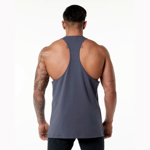 Top Quality <b>men</b> Sports gym tanktops Bodybuilding <b>Singlet</b> Cotton/Polyester Gym Vests Training man tanktop - Product Image 2