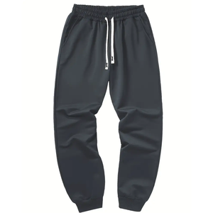 2026 New Men's Casual Tracksuit <b>Set</b> Hooded Sweatshirt Jogger Pants Solid Color Full Sleeve Autumn Wear Regular Fit 2 Piece Suit - Product Image 3