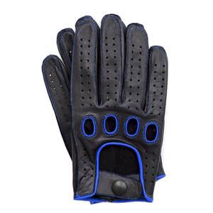 Nouveaux gants de conduite en cuir pour homme, professionnels, pour l'hiver, avec grip de sécurité, respirants, écologiques, longueur poignet, couleur personnalisable - Product Image 2