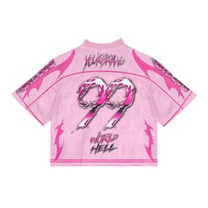 Camiseta de malla extragrande City League – Camiseta urbana con gráfico de número estilo hip hop – Haus Industries - Product Image 2