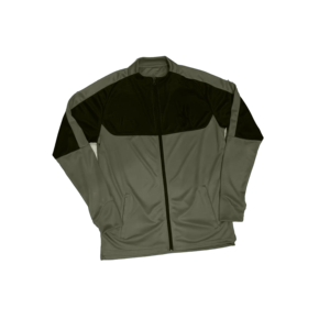 Blouson de sport pour homme à blocs de couleur, col montant, fermeture éclair, en polyester respirant, coupe sportive pour l'automne - Product Image 3