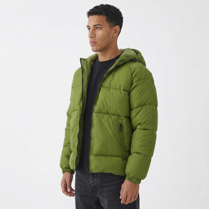 Veste matelassée personnalisée pour homme, doudoune d'hiver chaude, vêtements décontractés d'extérieur, fabricant de vêtements en gros - Product Image 3