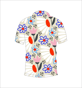 เสื้อโปโลพิมพ์ลายดอกไม้แบบกำหนดเอง แขนสั้น สวมใส่สบาย เหมาะสำหรับกอล์ฟ เทนนิส ชุดทีมฤดูร้อน - Product Image 6