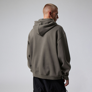 Men's Casual Hip Hop Winter Pullover <b>Hoodie</b> Oversized with Embroidered Logo French Fabric Print 100% Cotton <b>Plain</b> Dyed on Sale - Product Image 5