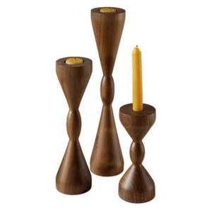 Standard Quality Wooden Candlestick Holder Tapered Shape Natural Color For Home Decoration Customized <b>Candle</b> <b>Taper</b> - Product Image 4