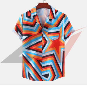 Chemise Hawaïenne Personnalisée Imprimée Intégralement, Style Décontracté Estival, 74 Couleurs, Boutonnée, 100% Coton - Product Image 1