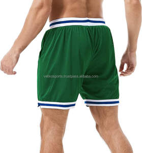 Pantalones cortos de playa de secado rápido respetuosos con el medio ambiente personalizados para hombre, pantalones cortos de baloncesto para hombre con estampado Digital 3D de estilo informal - Product Image 3