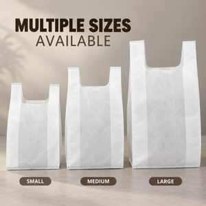 Sacs de courses personnalisables en non-tissé, durables, résistants à l'eau, écologiques, recyclés, légers, pour l'emballage de détail et d'épicerie sur mesure - Product Image 2