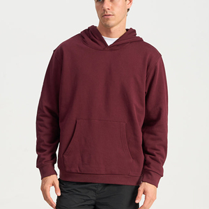 Sweat-shirt à capuche en coton épais pour homme, coupe ample, style streetwear, personnalisable avec logo, vente en gros - Product Image 1