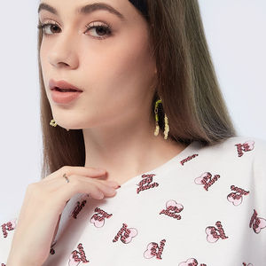 Camiseta Corta de Mujer, Corte Regular, Mezcla de Viscosa/Algodón, Manga Corta, Estampado, Colores Personalizados, Pedidos al por Mayor, Directo de Fábrica, Pakistán - Product Image 4