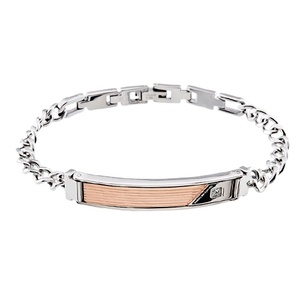 สร้อยข้อมือประดับลูกปัดสแตนเลสสตีลแบบคลาสสิกพร้อมหินเพทายสำหรับงานเฉลิมฉลองครบรอบของผู้หญิง - Product Image 2