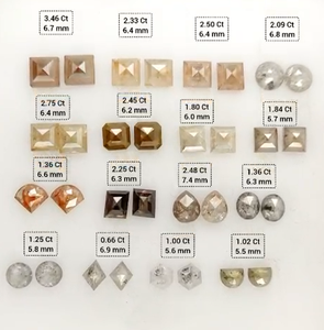RCK Global Paire assortie de quartz naturel brut extraits de la terre, motifs sel et poivre, coupes mixtes, coupe rose, vente en gros - Product Image 1