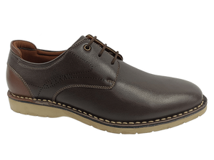 Zapatos Oxford de Vestir para Hombre Dlords, Color Marrón, Piel de Oveja, con Cordones, Punta en Pico, Suela de Goma Antideslizante, Entresuela de EVA, para Oficina y Uso Diario - Product Image 2