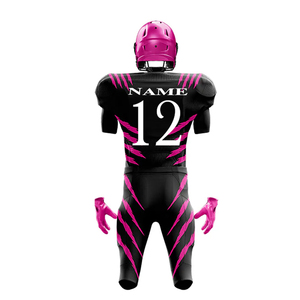 Custom American Style Football Uniform Set USA Design Personalized Team Jerseys Short 3D Padded Pants OEM Sports - Product Image 5