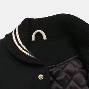 Parches Bordados Personalizados OEM de Alta Calidad, Chaqueta Varsity de Béisbol con Letras Bordadas en Felpa para Hombre, Chaqueta Unisex de Invierno para Hombre - Product Image 5