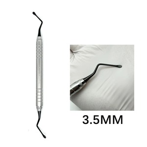 Stainless Steel Manual Reusable Dental Scaler Gracey Jagged Curette Periodontal Bone Curettes Perio Dental <b>Tooth</b> <b>Cleaning</b> <b>Tool</b> - Product Image 2