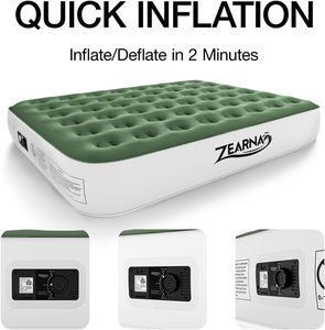 Matelas pneumatique Queen avec pompe intégrée, lit gonflable auto-gonflant de 13 pouces - Product Image 4