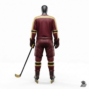 Uniforme de Práctica de Hockey sobre Ruedas Personalizado, Jersey de Entrenamiento de Poliéster/Algodón, Ropa Deportiva Atlética para Adultos, Tela Resistente con Control de Humedad - Product Image 3