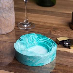 Aluminum Contemporary American Style Smokeless Square Ashtray Luxury Premium Elegant Durable Heat Resistant Modern Home Decor - Product Image 5