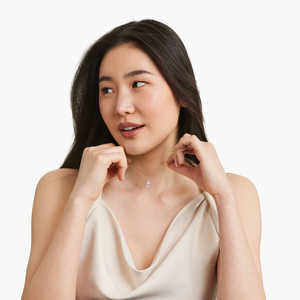 Collier pendentif en diamant de laboratoire taille marquise certifié IGI, or jaune 18 carats, solitaire à griffes - Product Image 2