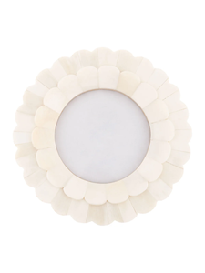 Custom Eco-Friendly Bone Inlay Resin Mother of Pearl <b>Round</b> Photo <b>Frame</b> Top Design Tabletop Decoration - Product Image 3
