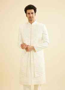 Salwar Kameez de créateur pour homme, style indien pakistanais, pour marié, décontracté, protection solaire, infroissable - Product Image 2