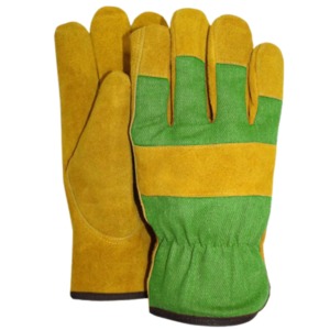 Guantes de Trabajo de Cuero con Costuras Reforzadas, Guantes Resistentes con Doble Palma, Puño de Seguridad de Alta Resistencia, Antideslizantes, Genuinos - Product Image 6