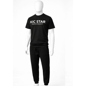 เสื้อยืดคอตตอน พิมพ์ลายโลโก้ตามสั่ง เสื้อยืดลำลองผู้ชาย คุณภาพสูง เนื้อผ้าหนา คอกลม แขนสั้น - Product Image 5