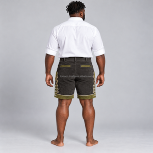Pantalones Cortos de Traje Bávaro para Hombre con Detalles de Patrones Tradicionales, Ajuste Cómodo y Elegante, Ropa para Celebraciones Culturales Alemanas - Product Image 4