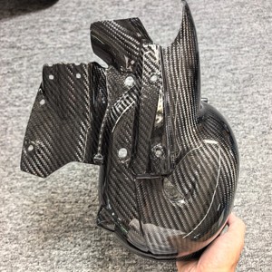 Couvre-collecteurs d'échappement en fibre de carbone véritable 3K brillant pour Ducati <span class=keywords><strong>Panigale</strong></span> <span class=keywords><strong>V4</strong></span> Streetfighter <span class=keywords><strong>V4</strong></span> 2018-2022 - Product Image 6