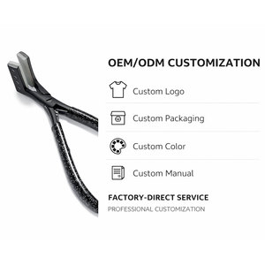 Juego de Pinzas Profesionales para Microperlas con Estuche, Herramientas para Extensiones de Cabello, Juego de Herramientas para Trabajar con Microperlas, Precio de Fábrica OEM - Product Image 5