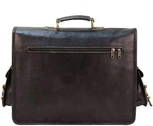 Sac à bandoulière pour ordinateur portable en cuir fait main 18 pouces pour hommes et femmes, sac en cuir fabriqué par NEERON INTERNATIONAL - Product Image 1
