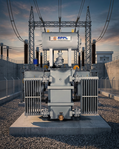 Transformateur de distribution triphasé Dyn11 immergé dans l'huile, haute tension, 50 Hz, écoénergétique, 630 kVA, abaisseur de tension - Product Image 3