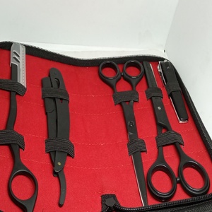 Nouvel Arrivage – Kit d'outils de coiffure professionnel droitier en acier inoxydable, ciseaux de barbier à pointe droite, tranchants et durables - Product Image 1