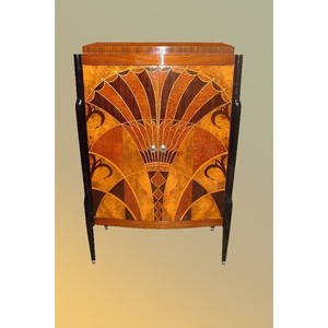 Art Deco Style Wall Shelf in Mango Wood - Wholesale from India - Product Image 3