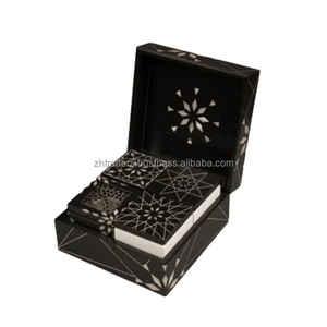 Coffret cadeau Mabkhara en bois incrusté de vadrouille Sérénité royale Brûleur Bakhoor élégant fabriqué à la main pour le Ramadan, l'Aïd et les fêtes religieuses - Product Image 6