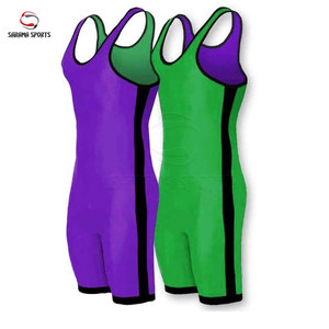 Traje de Lucha Libre Profesional para Hombre, Singlet de Poliéster y Spandex para Competencia, Singlets Juveniles de Lucha Libre con Logotipo Personalizado - Product Image 3