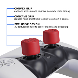 PlayVital สีฟ้าตามหลักสรีรศาสตร์ซิลิโคนนิ้วหัวแม่มือจับสําหรับ PS5 PS4 สวิทช์ Pro Controller - Product Image 5