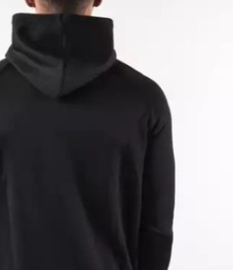 Sudadera con Capucha para Hombre, Corte Regular, Color Sólido, Manga Raglán, Secado Rápido, Tejido de Punto, Informal, Invierno, Logotipo Frontal, Transpirable, Ecológica - Product Image 4