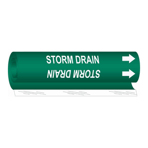 Etiqueta Flexible de Alto Rendimiento Resistente a la Intemperie Brady STORM DRAIN para Tuberías de Drenaje Interiores y Exteriores - Product Image 3