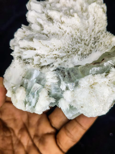 Natural Green Apophyllite with Mordenite <b>Crystal</b> <b>Cluster</b> Premium Mineral Specimen Healing Stone Collectible Display India - Product Image 4