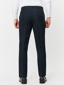 Pantalones de Vestir Formales para Hombre, Corte Recto, Cintura Media, Lona, Transpirables, 100% Algodón, para Oficina, Personalizables - Product Image 4