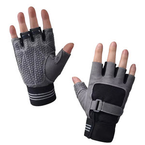 Guantes Deportivos de Piel de Moda, Medios Dedos, Ligeros, Transpirables, Antideslizantes, para Gimnasio, Entrenamiento, Fitness, Levantamiento de Pesas - Product Image 2