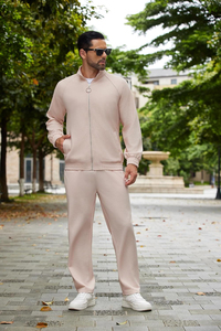 Ensemble de survêtement en coton mélangé de qualité supérieure avec logo personnalisé, fabricant OEM ODM pour l'entraînement en salle de sport, la course à pied, la remise en forme et les vêtements décontractés - Product Image 6