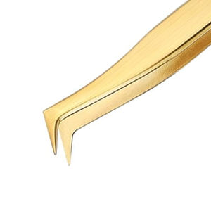 แหนบต่อขนตา สแตนเลส อุปกรณ์เสริมความงาม สำหรับร้านเสริมสวย โรงเรียนสอนต่อขนตา และฝึกหัดที่บ้าน - Product Image 6