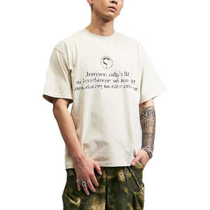 เสื้อยืดคอกลมโอเวอร์ไซส์ ยูนิเซ็กซ์ ผ้าคอตตอน 100% คุณภาพสูง พิมพ์ลายสกรีน ระบายอากาศได้ดี รุ่น AI-TS-35 ขายส่ง - Product Image 5